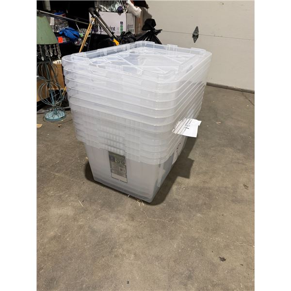 6 bins with lids