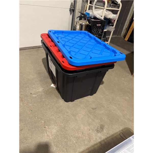 2 bins with lids