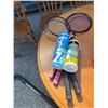 Image 1 : Badminton items, birdies, and rackets