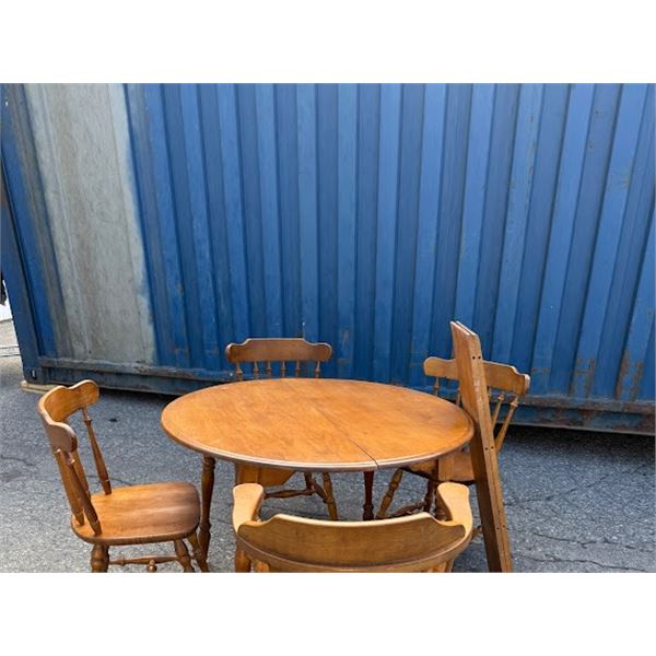 Table And Chairs with two leaves