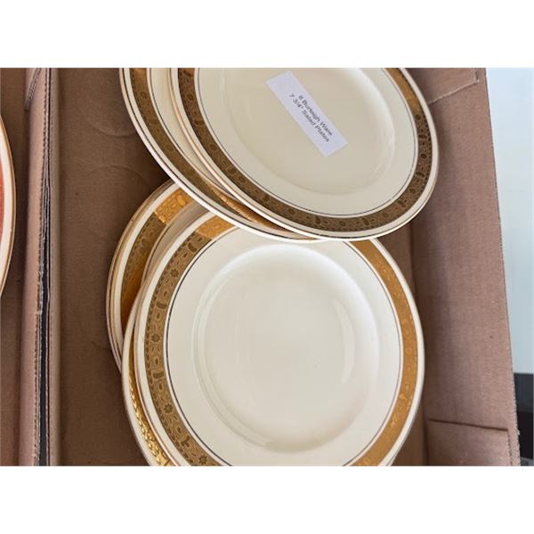 6 Burleigh ware 73/4" salad plates