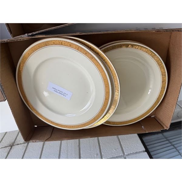5 Burleigh ware nine and three-quarter inch dinner plates