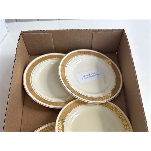 4 Burleigh ware 6 inch bread and butter plates