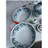 Image 2 : CT Maling England 1893/94 pitcher two basins soap, dishes, toothbrush holder, one small chip in one 
