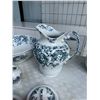 Image 3 : CT Maling England 1893/94 pitcher two basins soap, dishes, toothbrush holder, one small chip in one 
