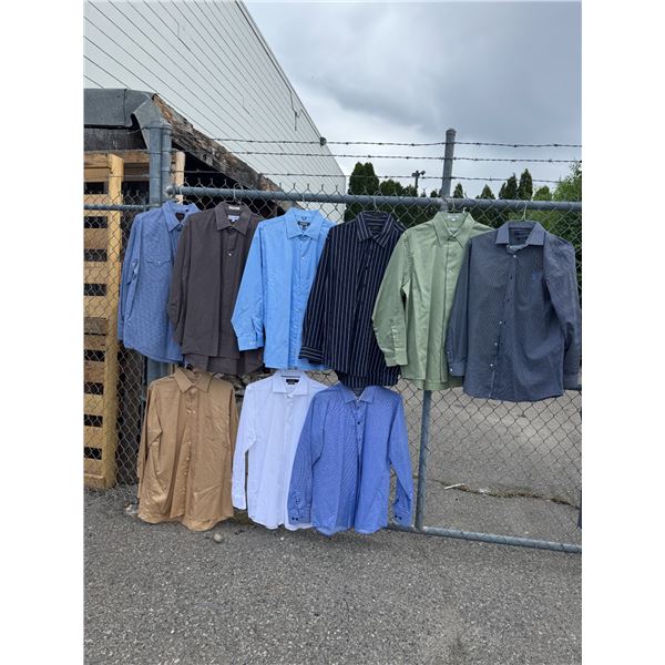 Assorted dress shirt size 17, 17 1/2 extra large