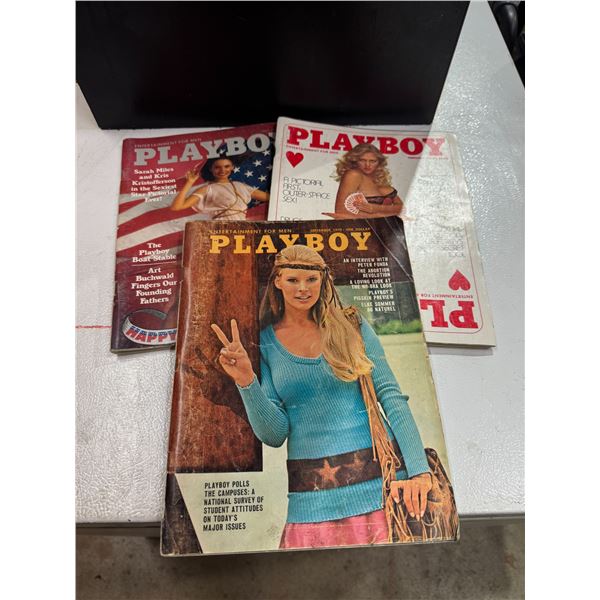 Playboy magazines 70s