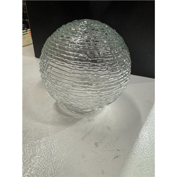 Glass light fixture globe