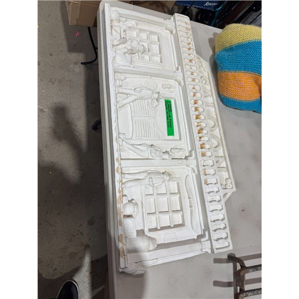 Vintage, Florentine studio, plaster saloon sign