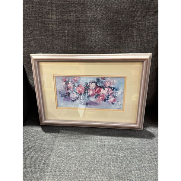 Floral wall hanging