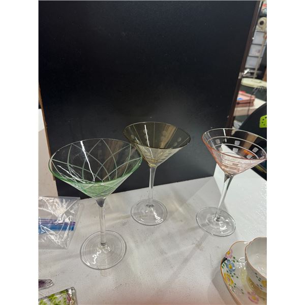 Martini glasses