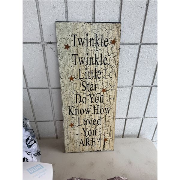 Twinkle twinkle little star do you know how loved you are?