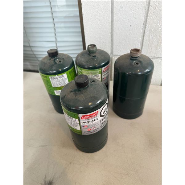 Coleman propane  bottles half full