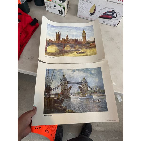 London Tower Bridge in London, Houses of Parliament artwork