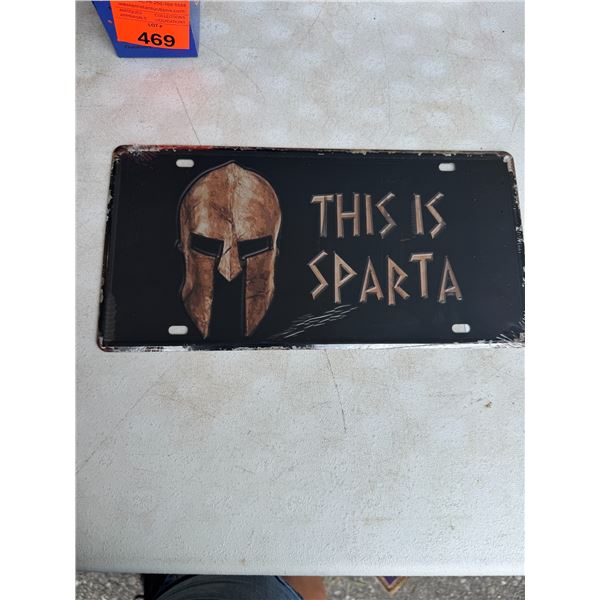 License plate decor