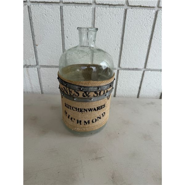 Glass bottle decor