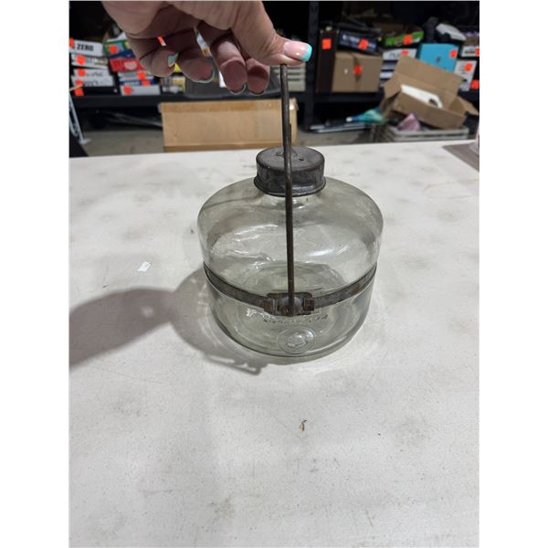 Vintage kerosene heater jar