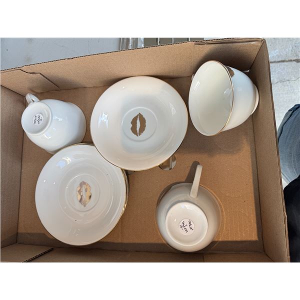 Tea, cups, and saucers