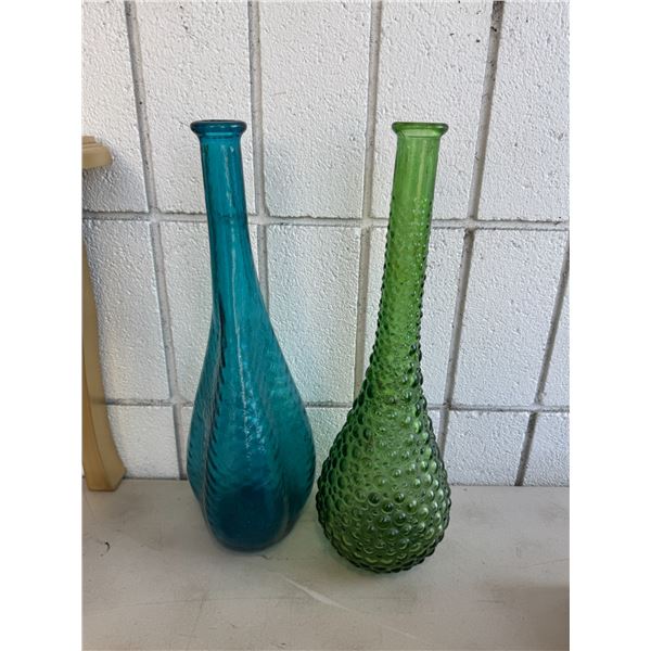 Glass decanters/vases