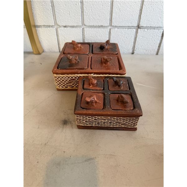 Divided containers