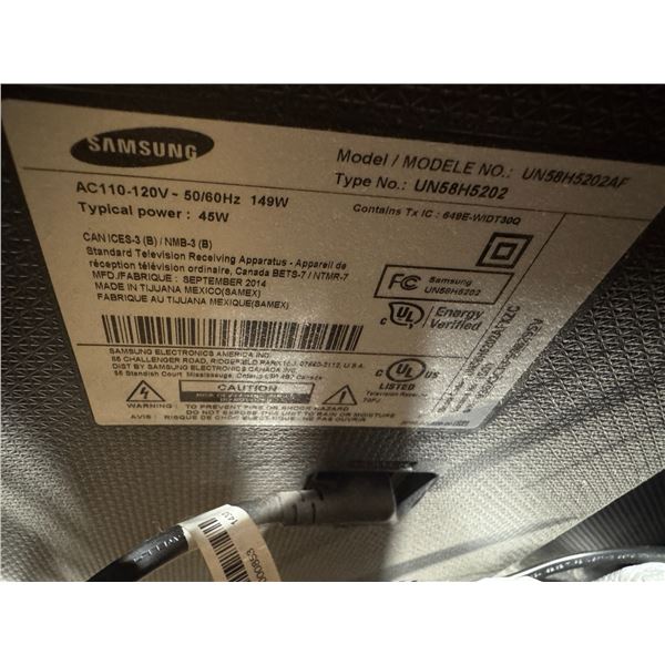 Samsung LED TV 58 inch