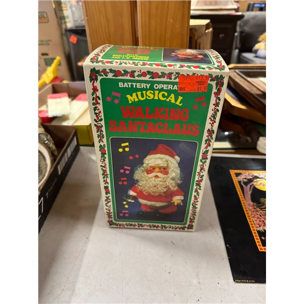 Vintage walking Santa Claus