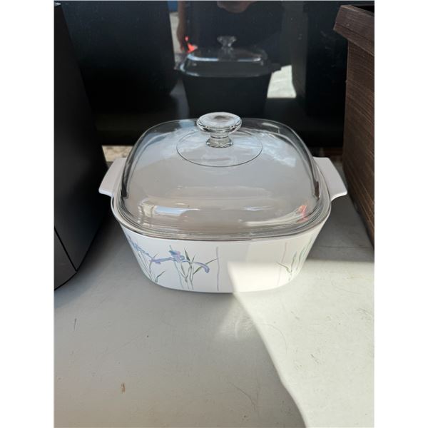 Corn ware lid, baking dish