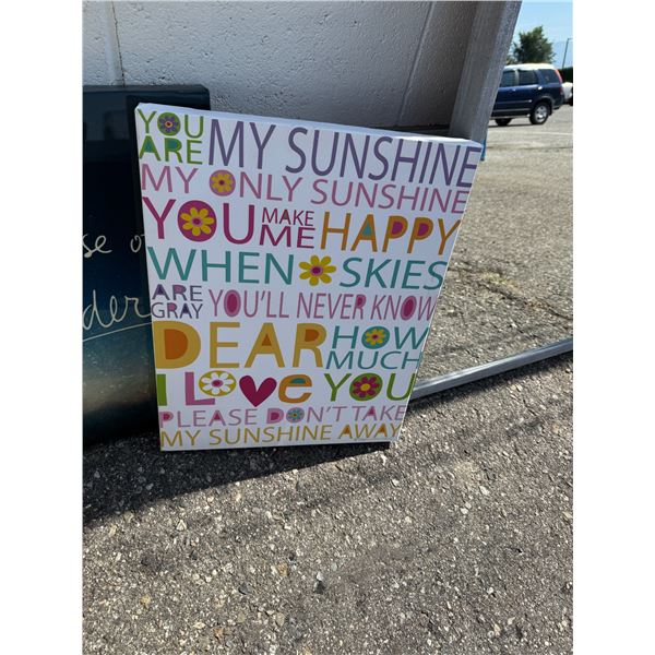 You are my sunshine