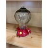 Image 1 : Glass hummingbird feeder