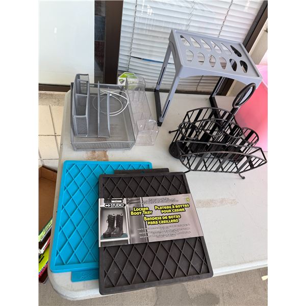 Locker pads, office organizers , and other items