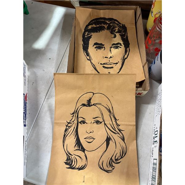 Collectible paper plate bags for ugly people