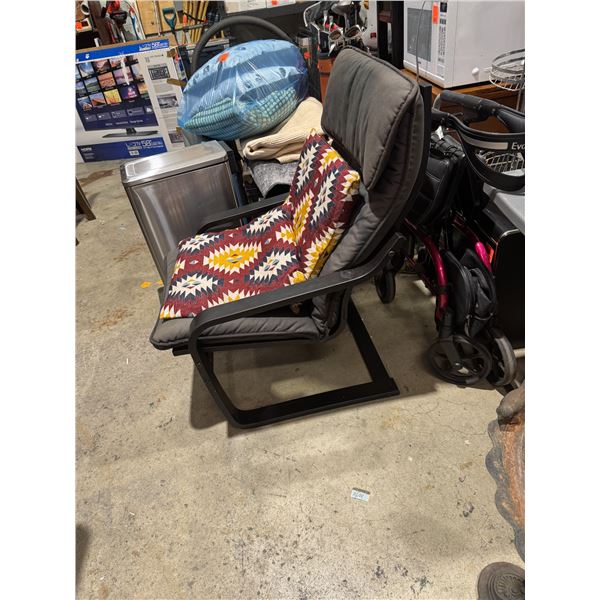 Chair with extra cushions