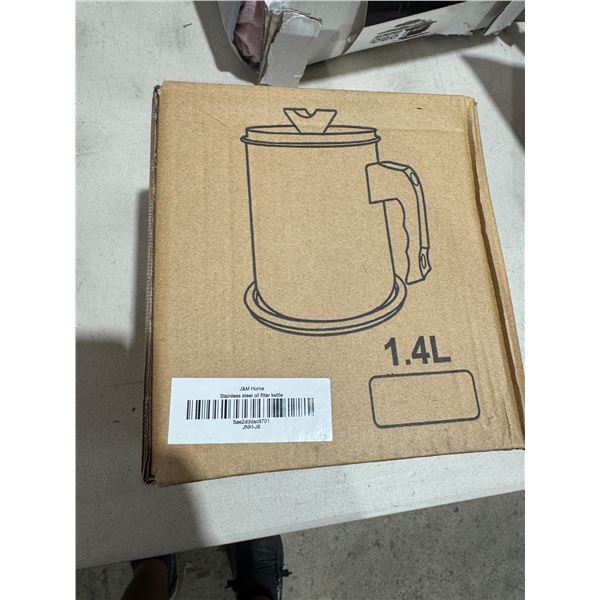 New stainless steel oil filter kettle 1.4 L