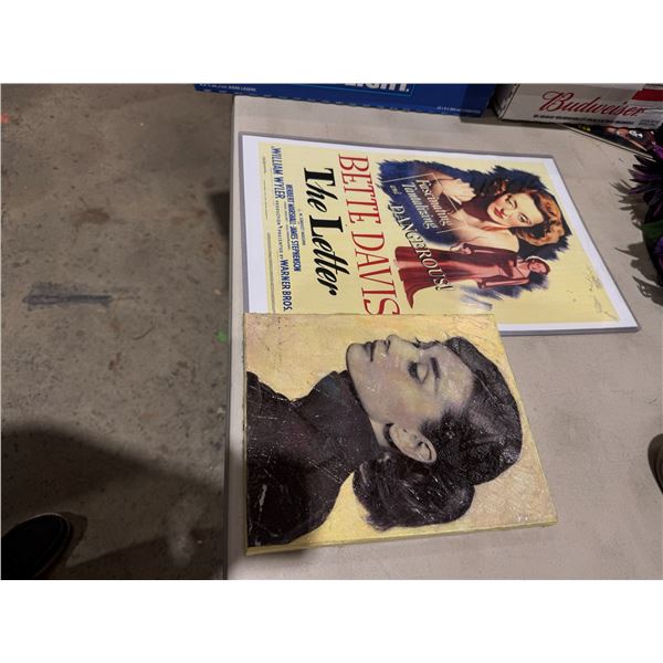 That Davis poster and Audrey Hepburn