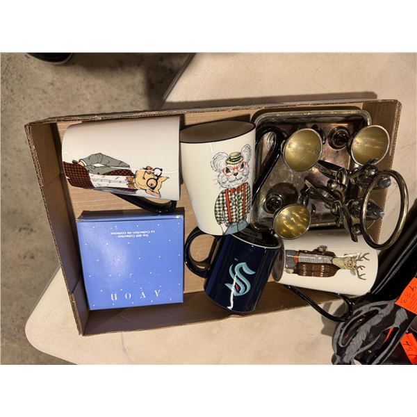 Miscellaneous lot, coffee, cups, etc.