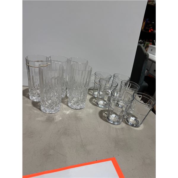 Vintage, Mikasa and Pasabach  Crystal glasses