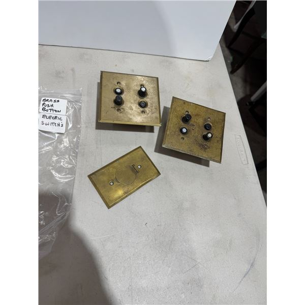 Brass push button electrical switches