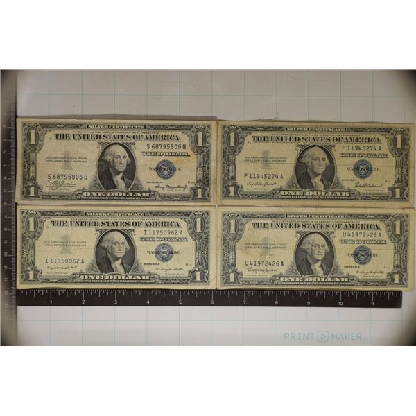 1935-A, 1957, 1957-A & 1957-B US $1 SILVER CERTS