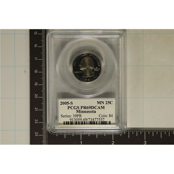 2005-S MINNESOTA QUARTER PCGS PR69 DCAM