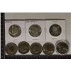 Image 1 : 8 JFK UNC HALVES: 1970-D 40% SILVER , 4-1971-D,