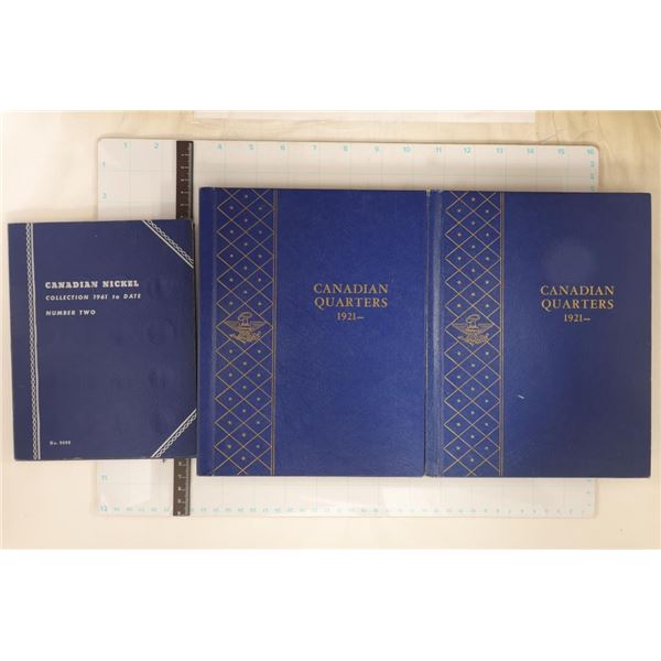 3 USED CANADIAN WHITMAN COIN ALBUMS: CANADIAN