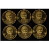 Image 1 : 6 METAL JAMES E. CARTER JR UNC PRESIDENTIAL TOKENS