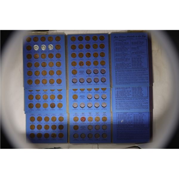 3-LINCOLN CENT ALBUMS: 1941 & UP. 153 COINS