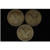 Image 2 : 3 SILVER STANDING LIBERTY QUARTERS- NO DATE