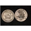 Image 1 : 1928 & 1940 GREAT BRITAIN SILVER 1 SHILLING COINS