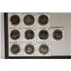 Image 1 : 10 CANADA METAL SO-CALLED DOLLARS: 1974-1997