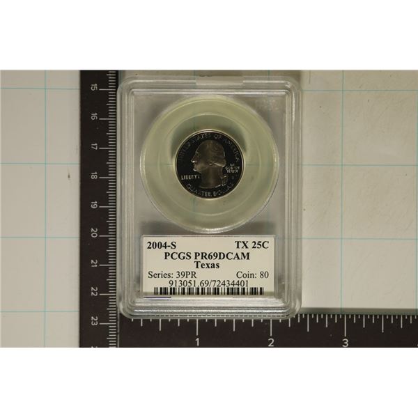 2004-S TEXAS QUARTER PCGS PR69 DCAM