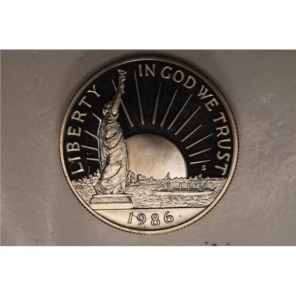 1986-S US PROOF "STATUE OF LIBERTY" HALF DOLLAR