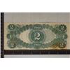 Image 2 : 1917 US $2 LARGE SIZE RED SEAL NOTE.  STAIN ON