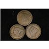 Image 1 : 3 US LARGE CENTS. NO DATE / HARD TO READ